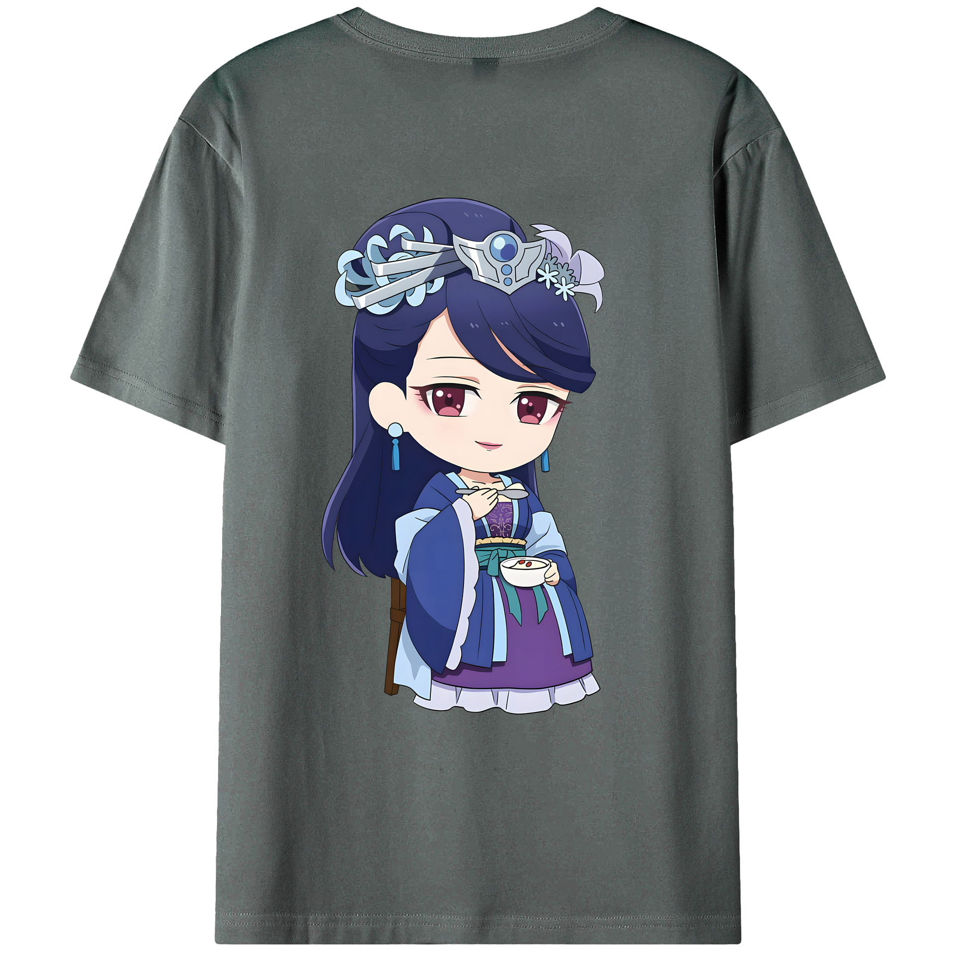 （画像用） 薬屋のひとりごと The Apothecary Diaries 綿100％ メンズ半袖Tシャツ（バックプリント） 通気性